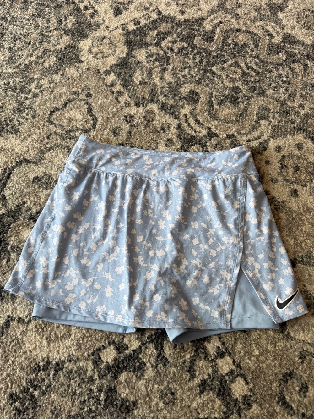 Nike Light Blue Floral Dri-FIT Skort